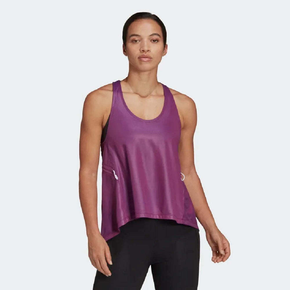 adidas Womens Activewear PrimeBlue Aeroready Racerback Tank Top Size Medium